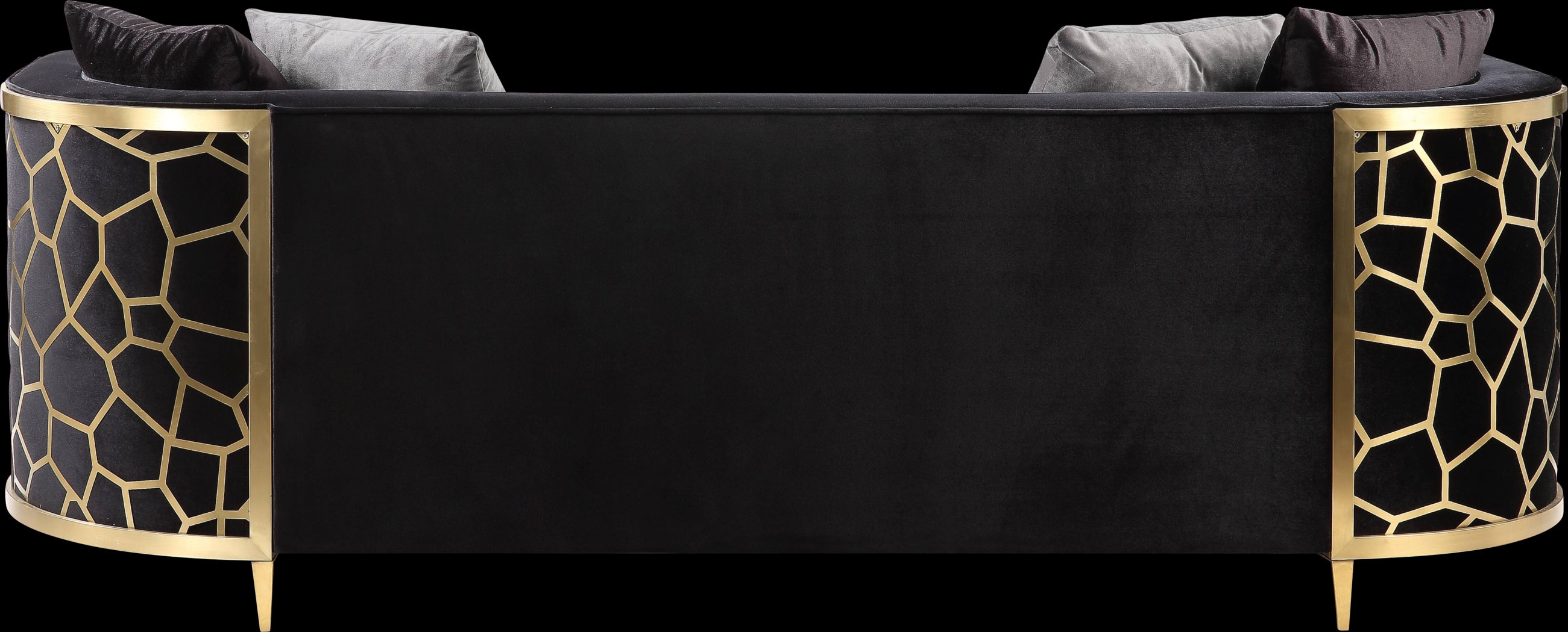 Buellton Black Sofa with Four Pillows - Thumbnail - Image 5