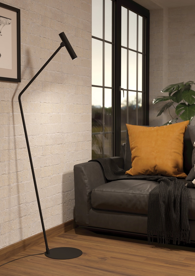 Buelow Street Black Floor Lamp - Thumbnail - Image 2