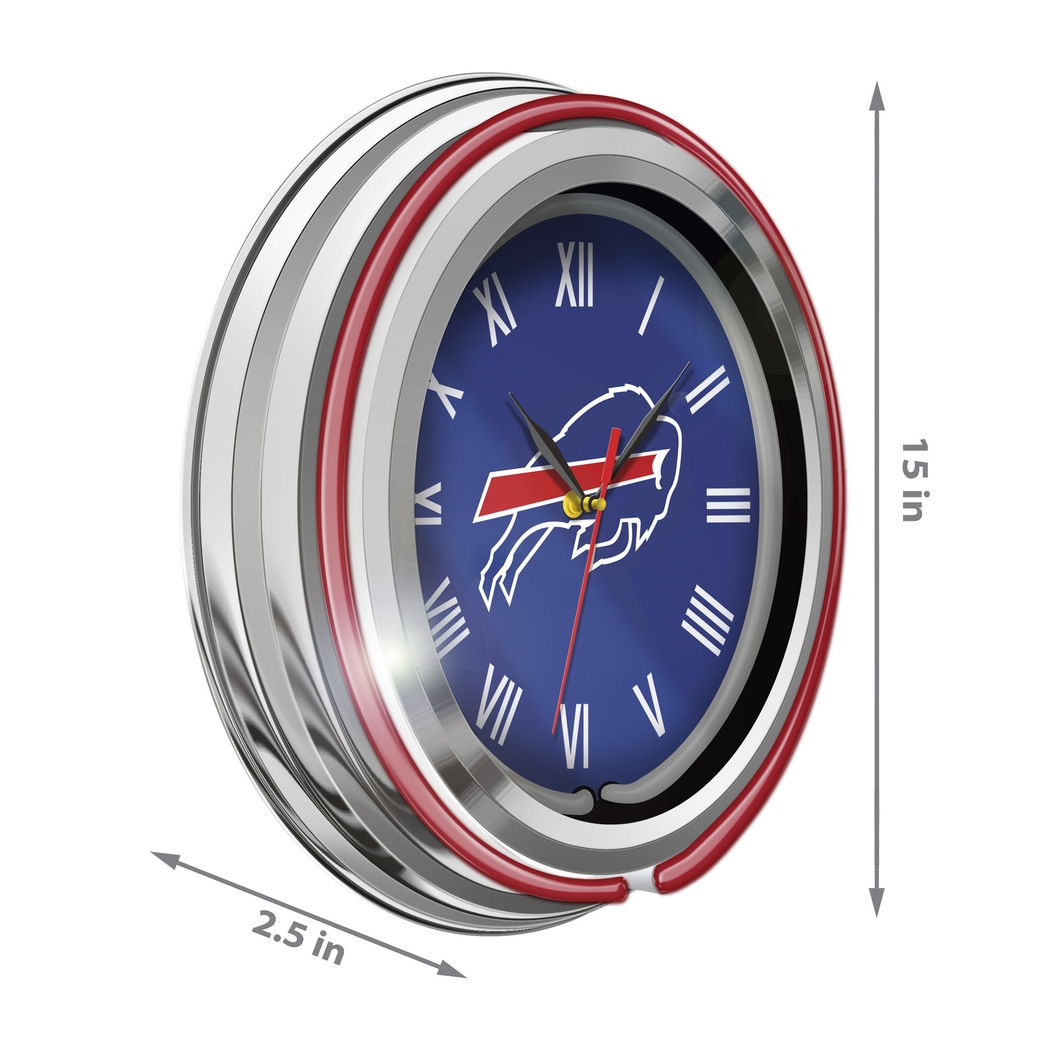 Buffalo Bills Blue Neon Wall Clock - Thumbnail - Image 4