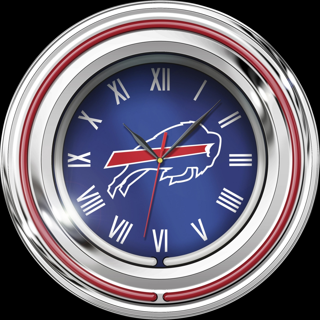 Buffalo Bills Blue Neon Wall Clock - Thumbnail - Image 1