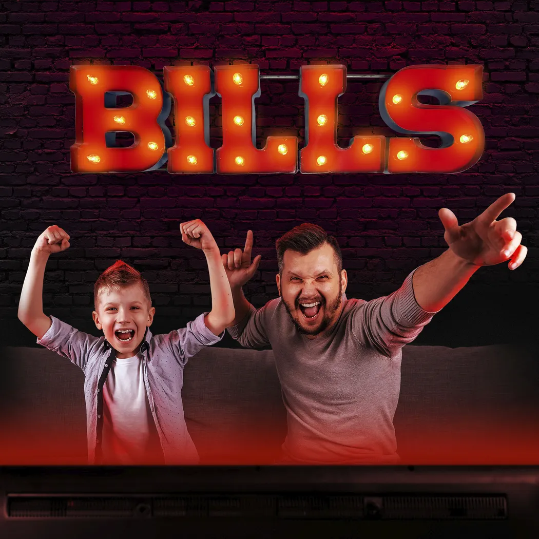 Buffalo Bills Red Metal Wall Decor - Thumbnail - Image 5