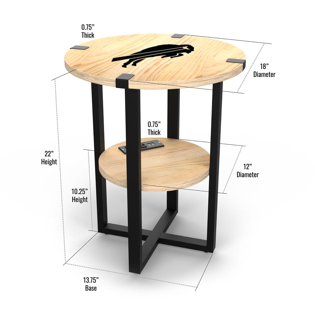 Buffalo Bills Side Table - Thumbnail - Image 5