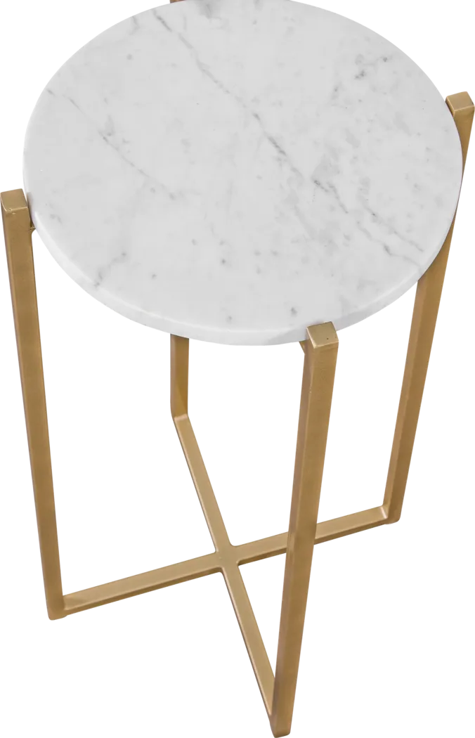 Bufkin White Accent Table - Thumbnail - Image 4