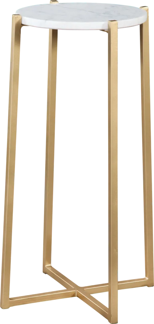 Bufkin White Accent Table - Thumbnail - Image 1