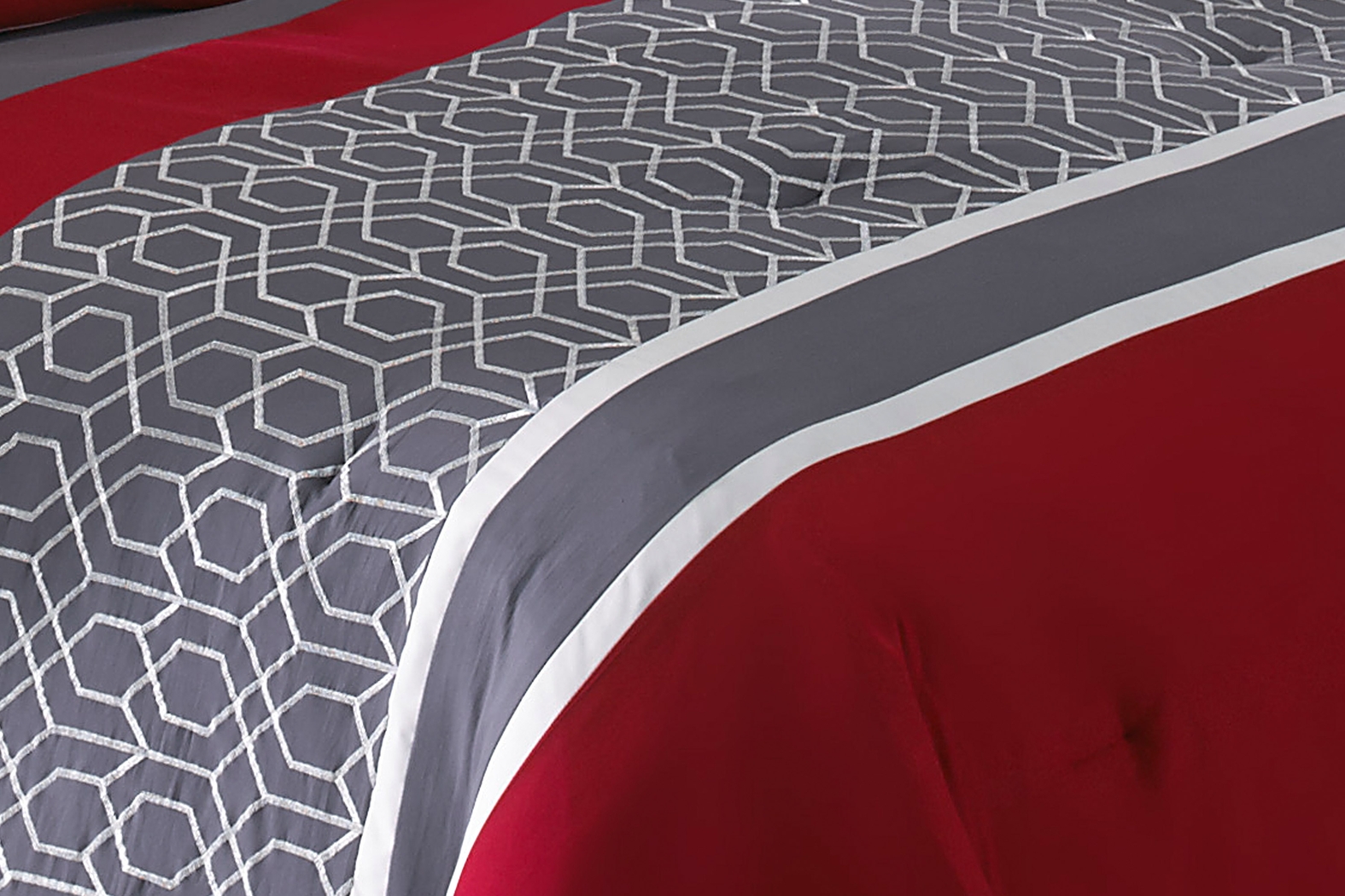 Buggshotte Red 8 Pc Queen Comforter Set - Thumbnail - Image 2