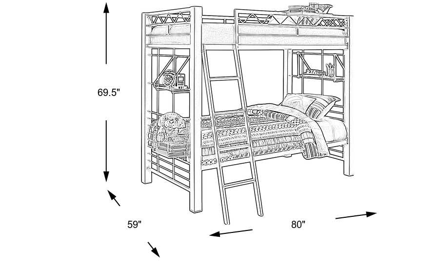 Dimension Image. Please refer to the Dimension Tab on this page for dimension details.