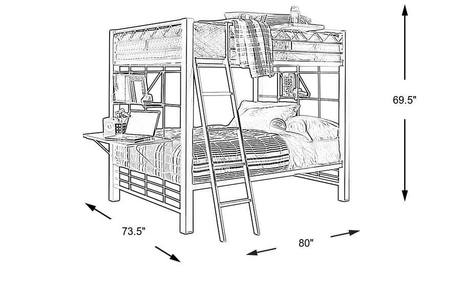 Dimension Image. Please refer to the Dimension Tab on this page for dimension details.