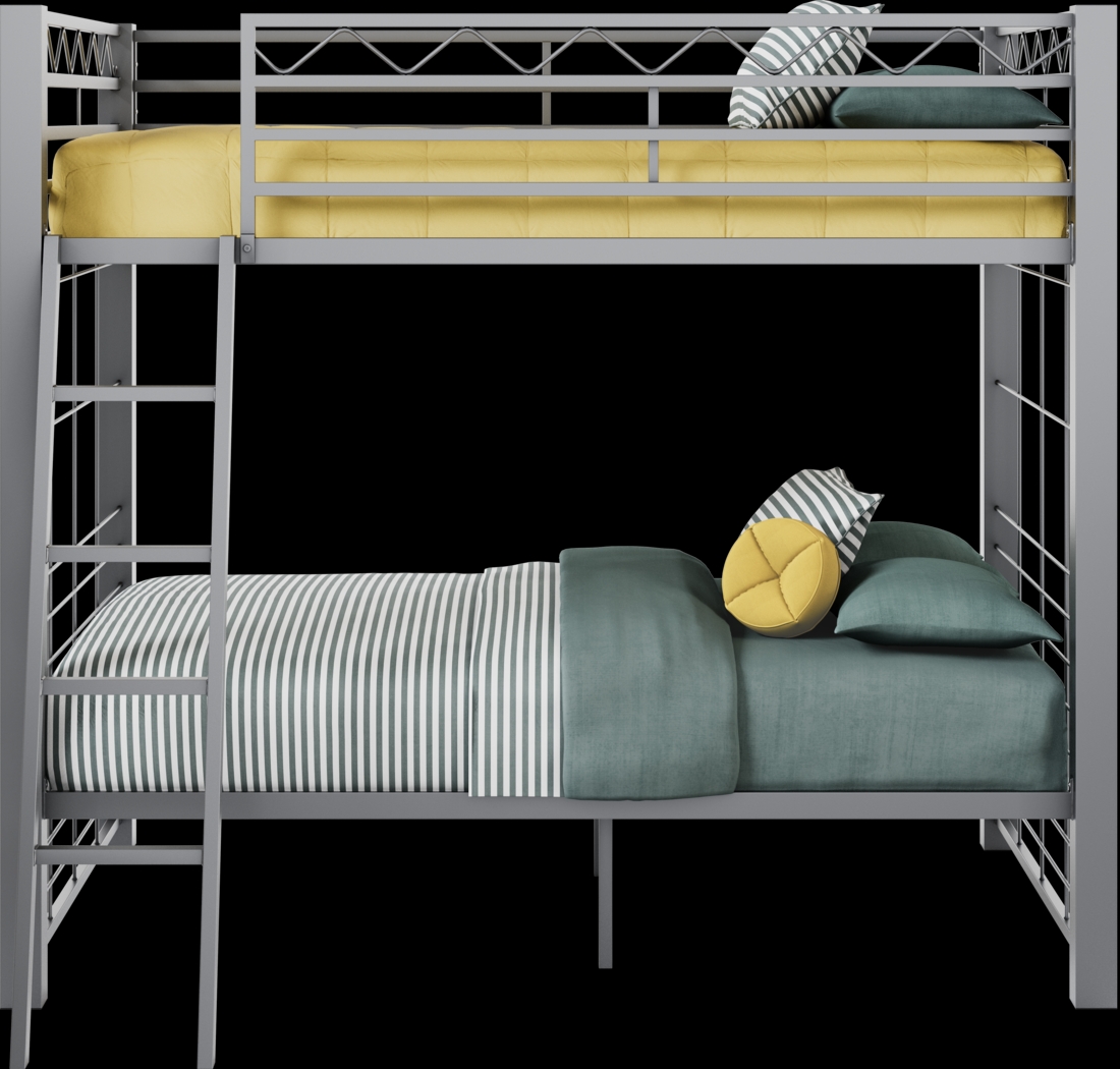 Build-A-Bunk Gray Full/Full Bunk Bed - Thumbnail - Image 2