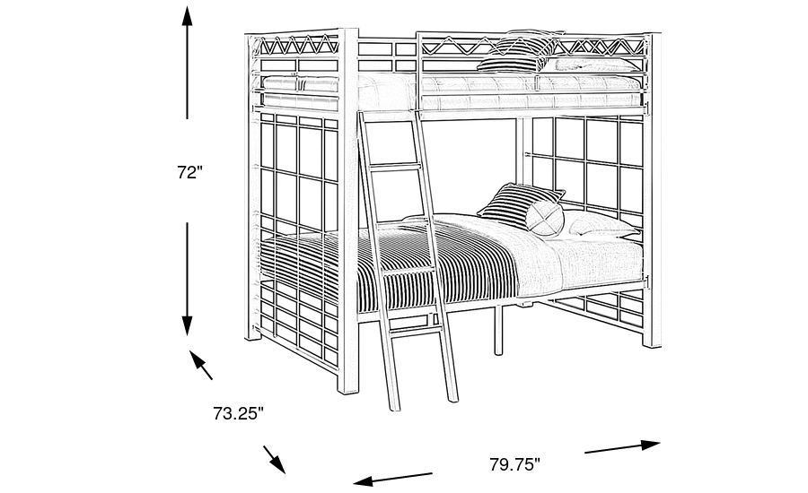 Dimension Image. Please refer to the Dimension Tab on this page for dimension details.