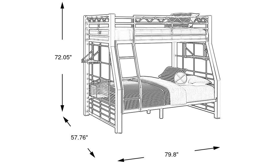 Dimension Image. Please refer to the Dimension Tab on this page for dimension details.