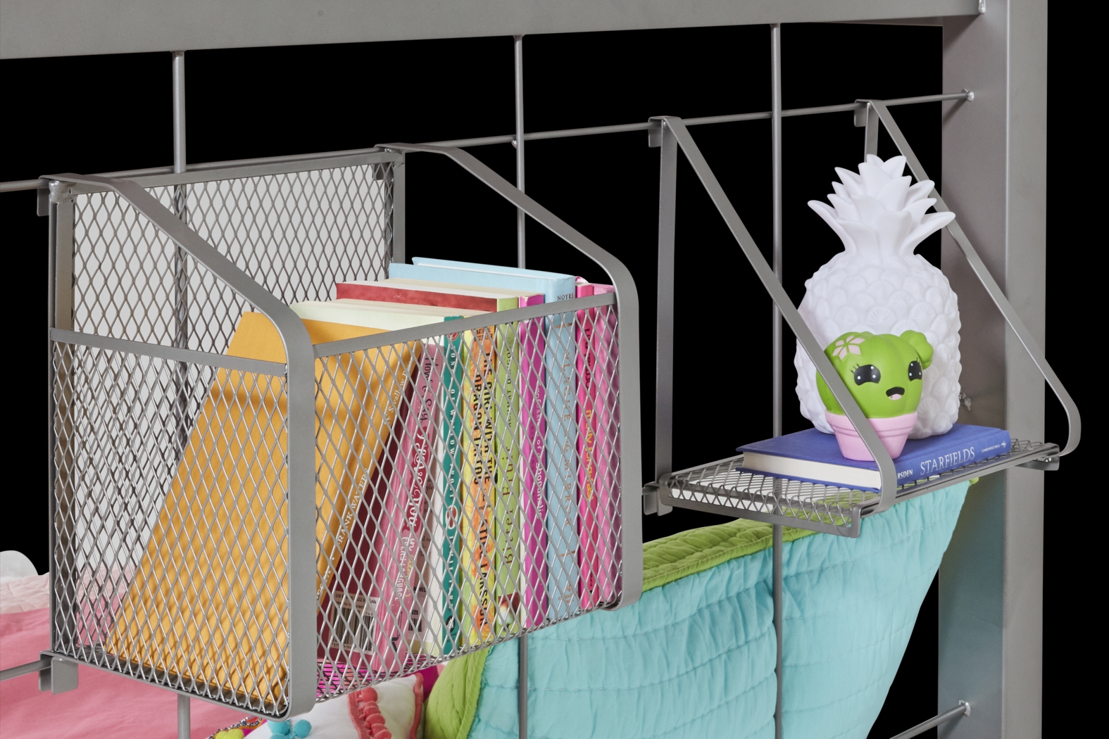 Build-a-Bunk Gray Twin/Twin Bunk Bed With Gray Accessories - Thumbnail - Image 4