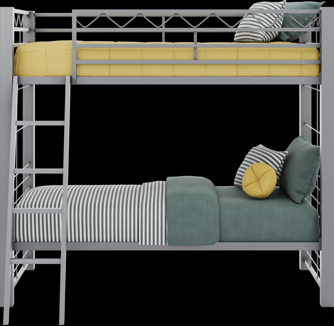 Build-A-Bunk Gray Twin/Twin Bunk Bed - Thumbnail - Image 3