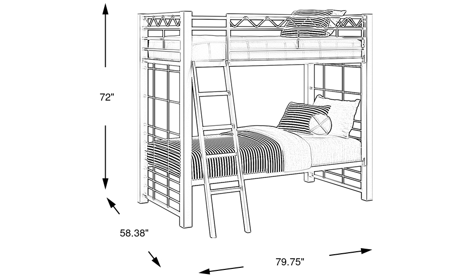 Dimension Image. Please refer to the Dimension Tab on this page for dimension details.