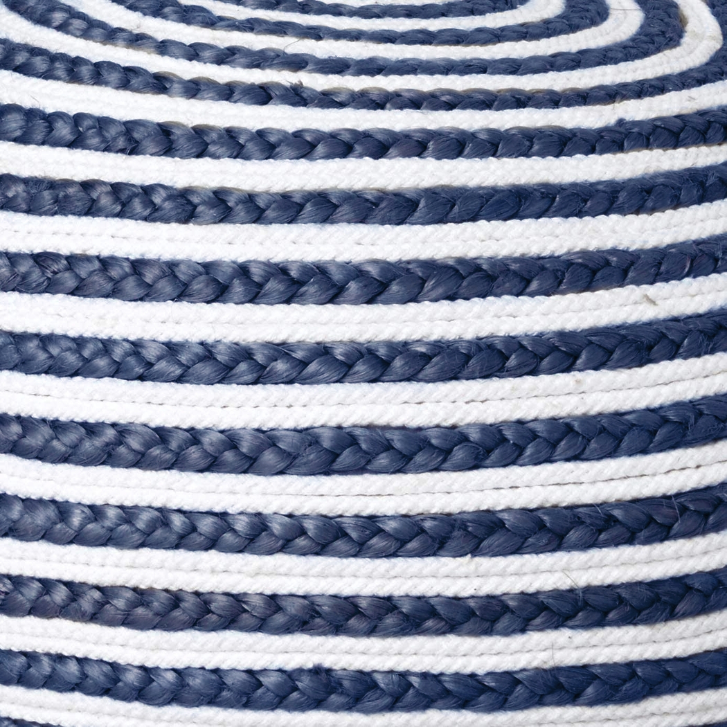 Buitra Blue/White Pouf - Thumbnail - Image 3