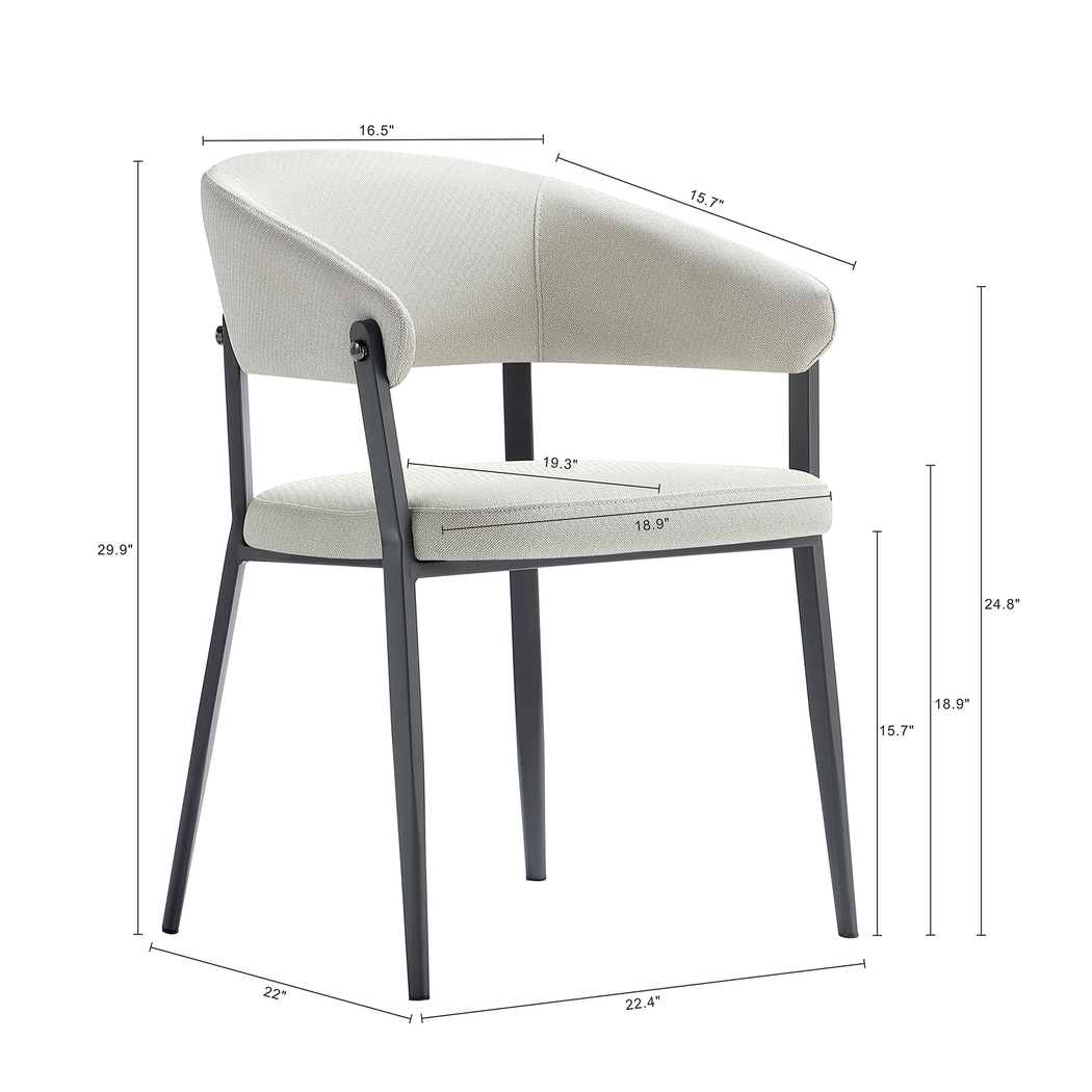 Bullworldy Oatmeal Arm Chair - Thumbnail - Image 5