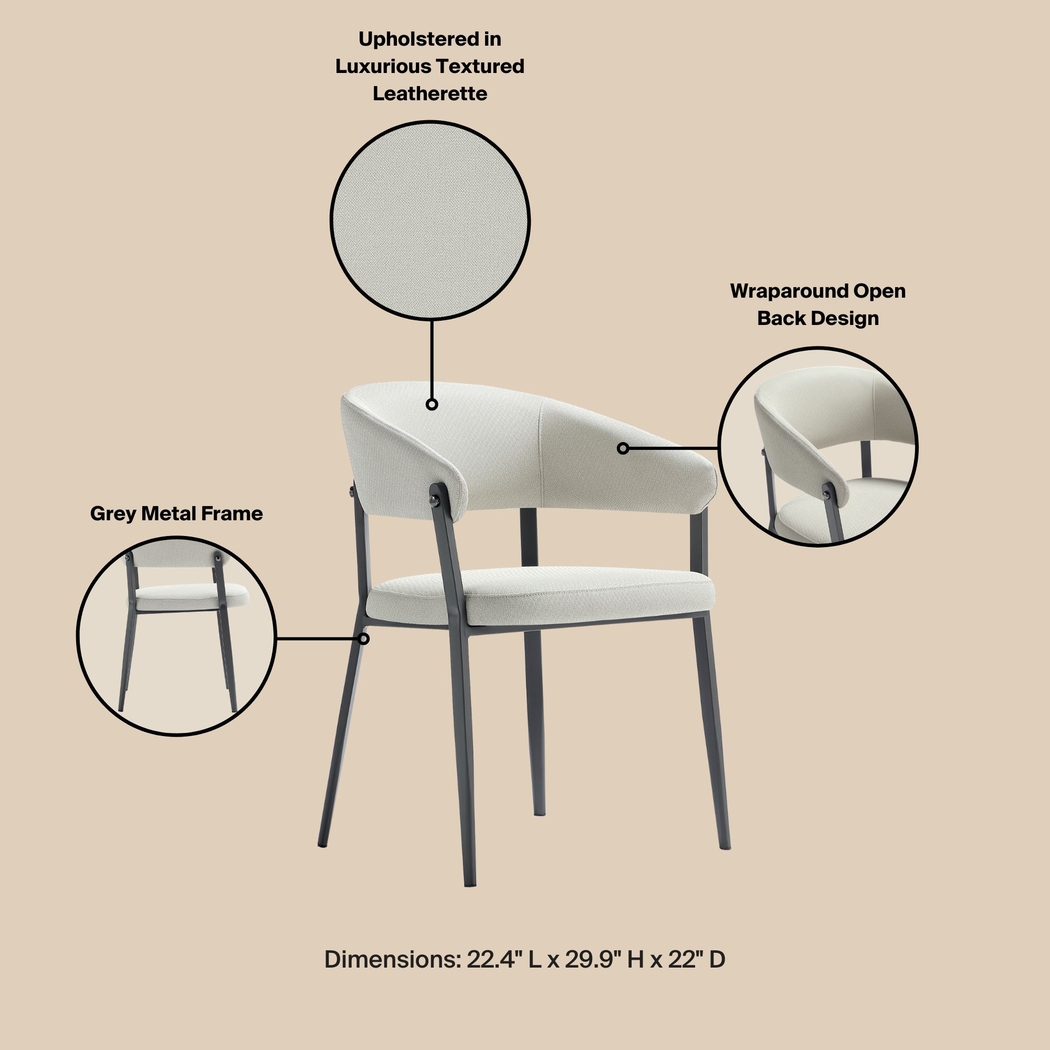 Bullworldy Oatmeal Arm Chair - Thumbnail - Image 10