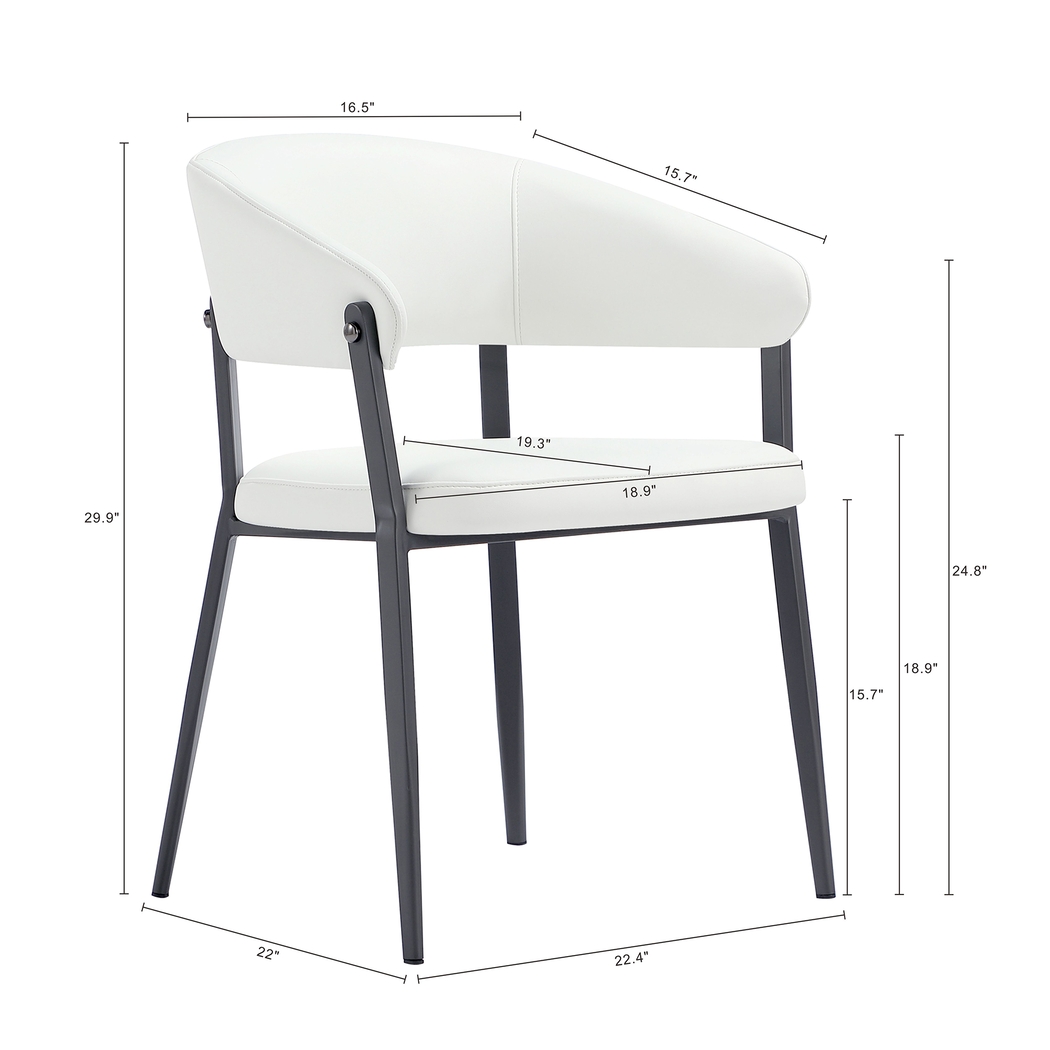 Bullworldy White Arm Chair - Thumbnail - Image 5