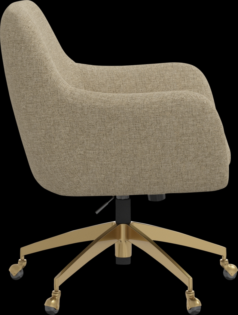 Bulwer Beige Desk Chair - Thumbnail - Image 3