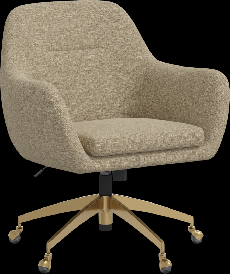 Bulwer Beige Desk Chair - Thumbnail - Image 1