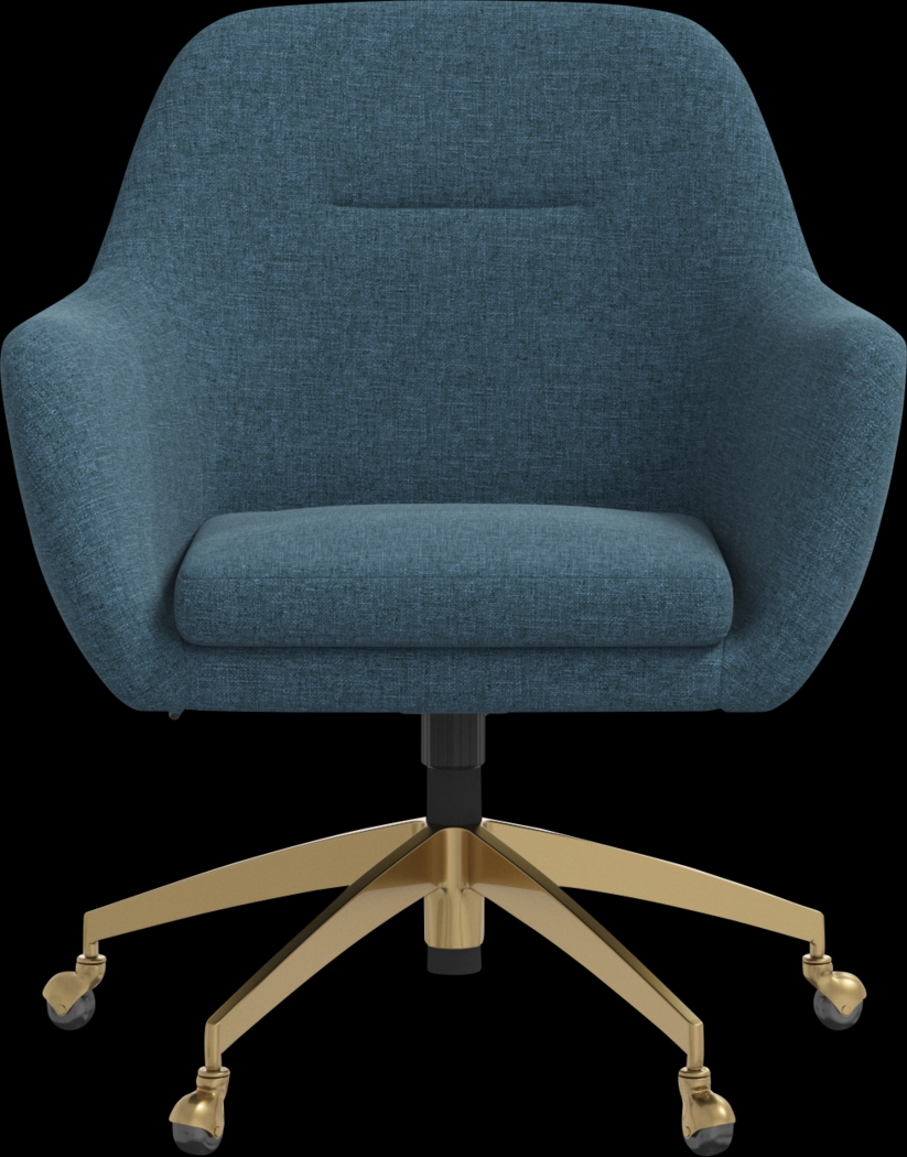 Bulwer Blue Desk Chair - Thumbnail - Image 2