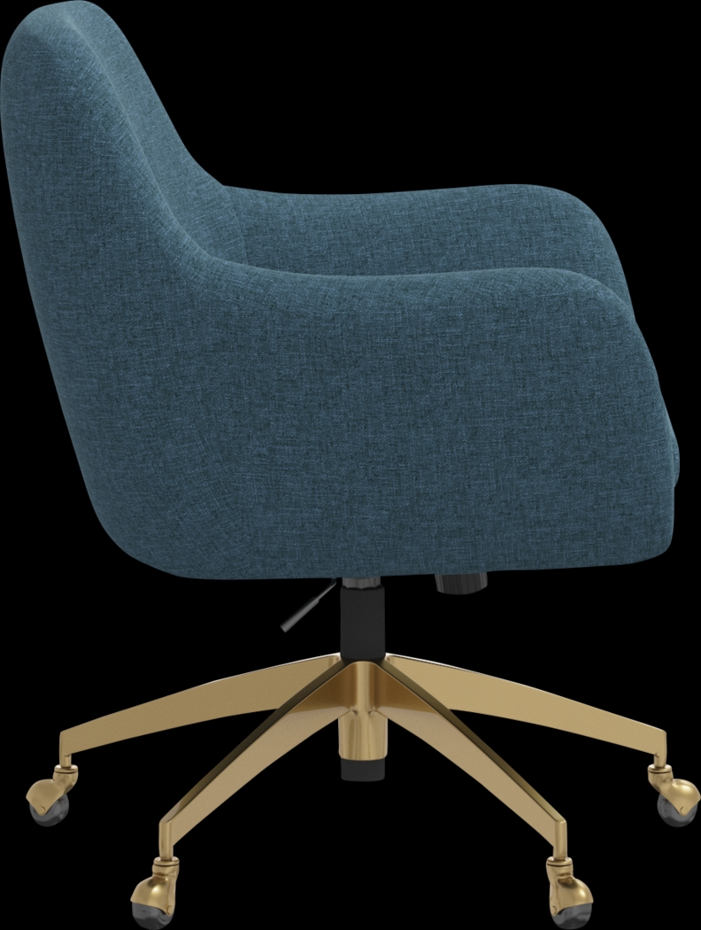 Bulwer Blue Desk Chair - Thumbnail - Image 3