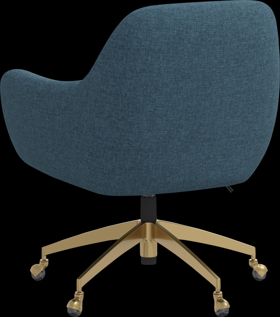 Bulwer Blue Desk Chair - Thumbnail - Image 4