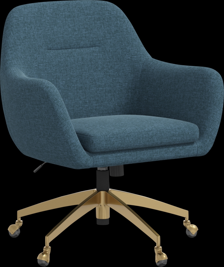 Bulwer Blue Desk Chair - Thumbnail - Image 1