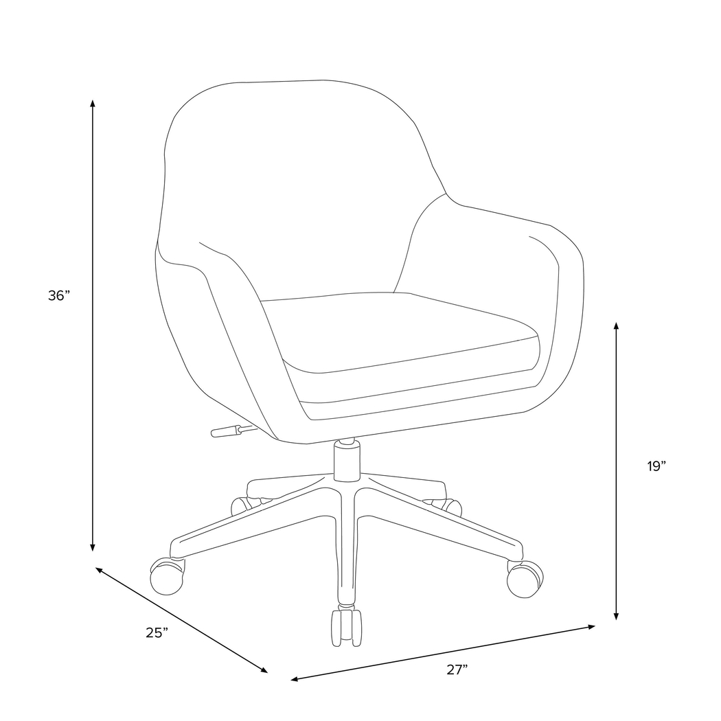 Bulwer White Desk Chair - Thumbnail - Image 6