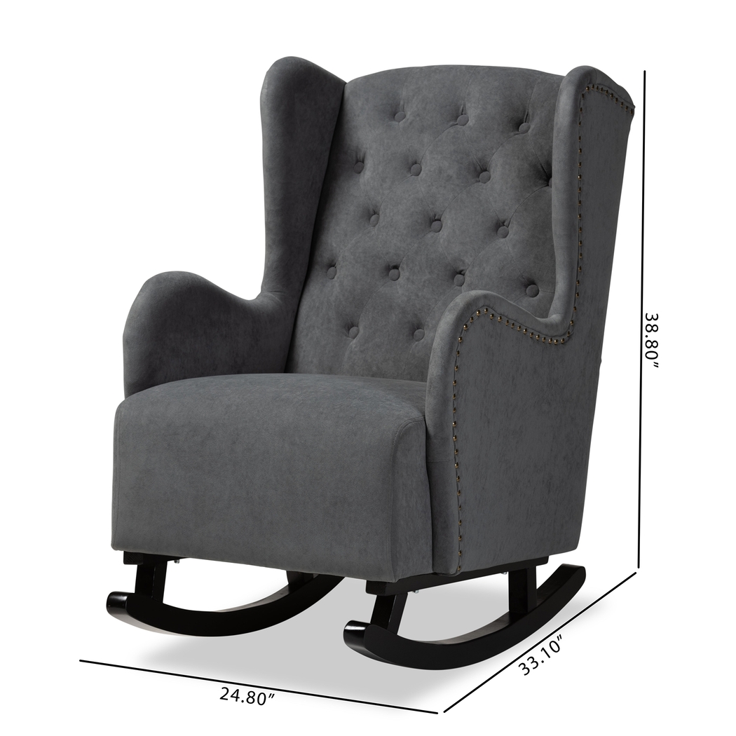 Bumelia Gray Rocking Chair - Thumbnail - Image 11