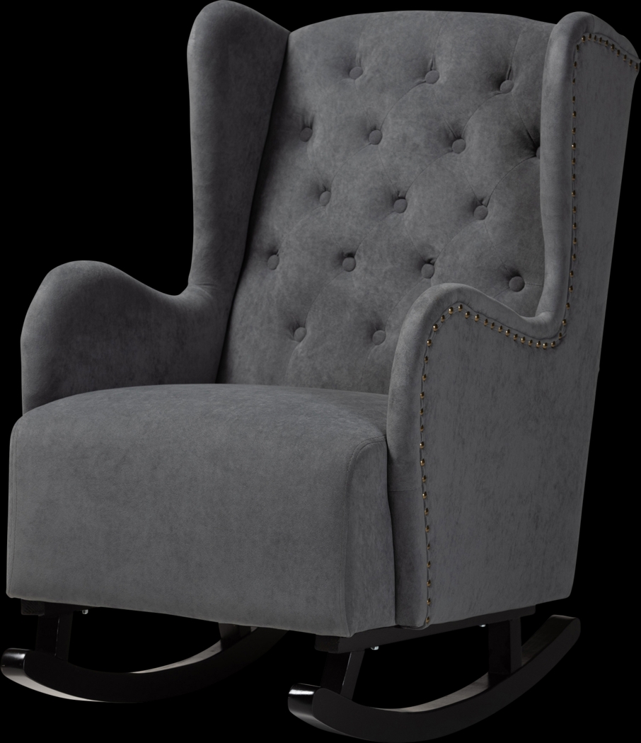 Bumelia Gray Rocking Chair - Thumbnail - Image 1