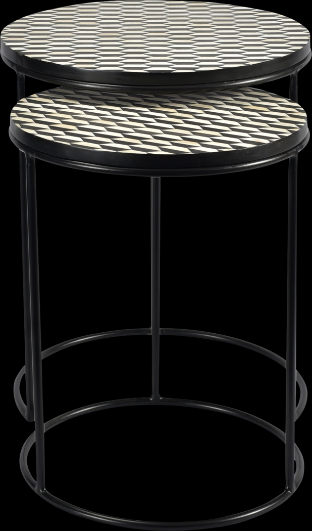 Bunce Black Nesting Tables, Set of 2 - Thumbnail - Image 2