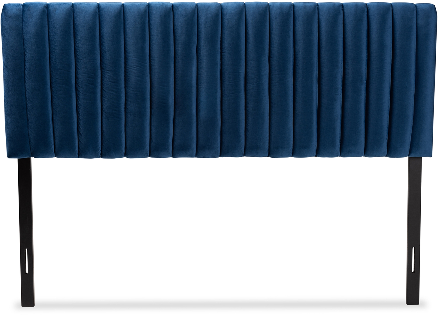 Bunchberry Navy Queen Upholstered Headboard - Thumbnail - Image 2