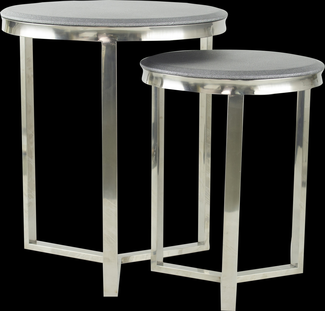 Bundoran Silver Nesting Table, Set of 2 - Thumbnail - Image 1