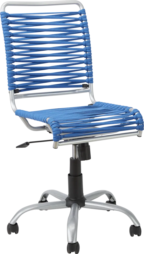 Bungee Twist Blue Desk Chair - Thumbnail - Image 1