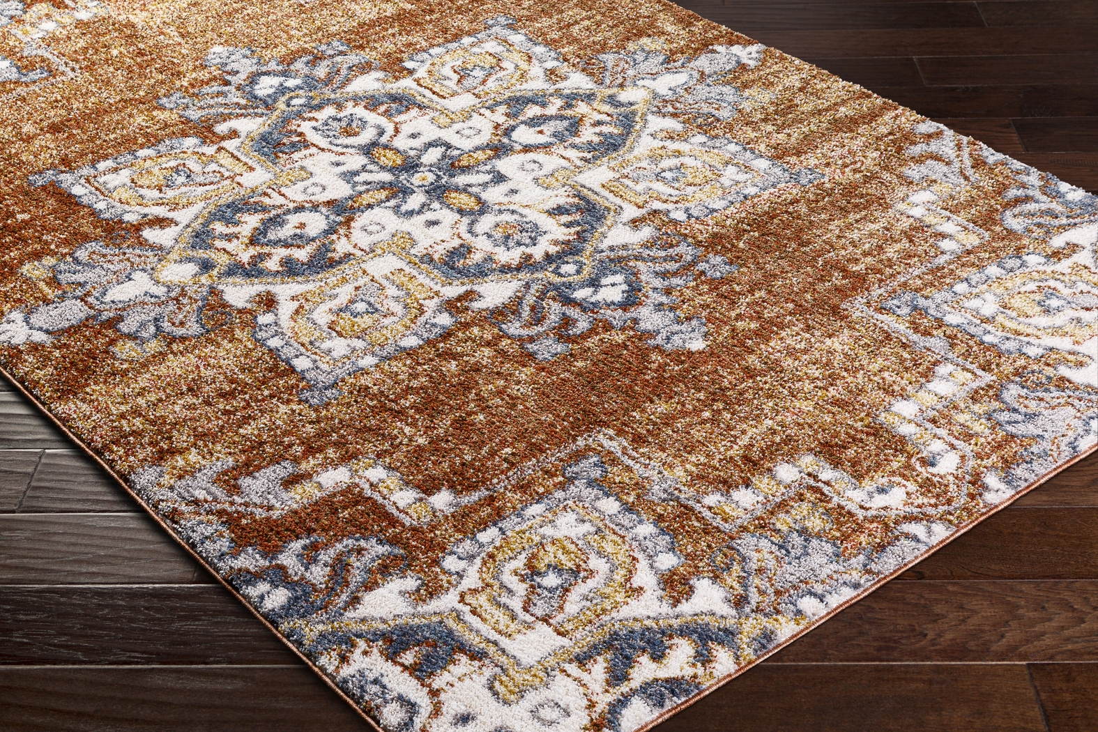 Bungori Orange 5'3 x 7' Area Rug - Thumbnail - Image 6