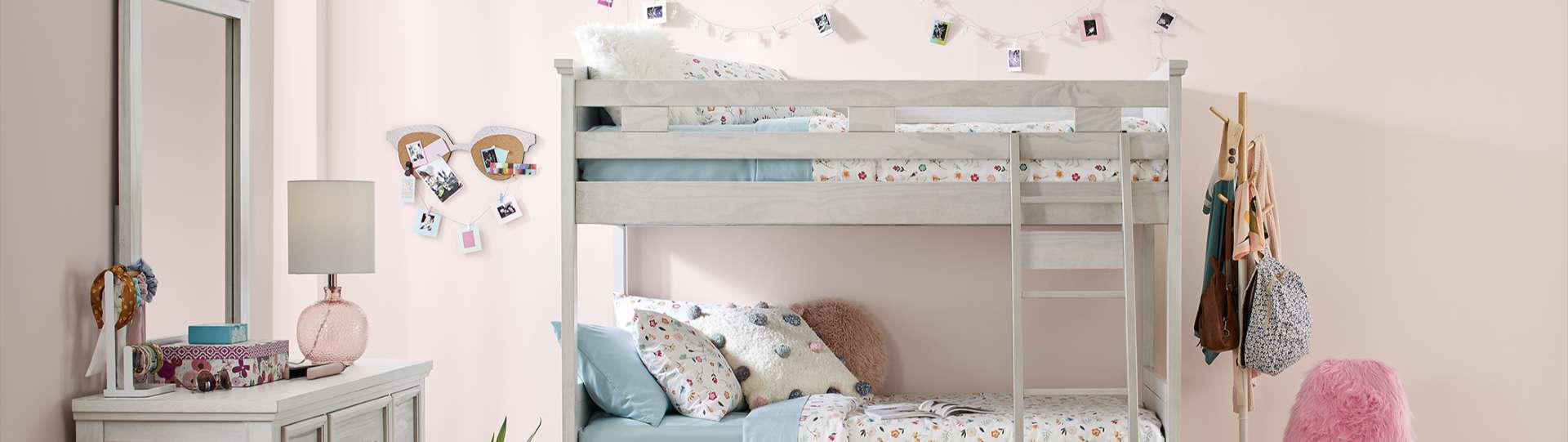 kids bunkbed in gray