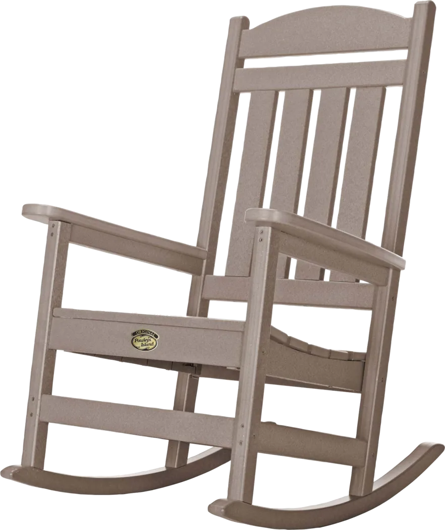 Pawleys Island Bunlou Tan Outdoor Rocking Chair - Thumbnail - Image 1