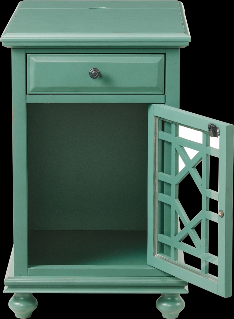 Bunyard Blue Chairside Table - Thumbnail - Image 2