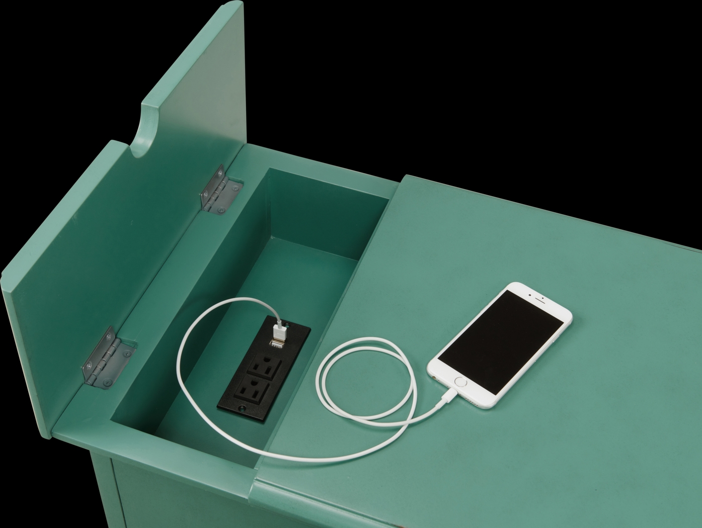 Bunyard Blue Chairside Table - Thumbnail - Image 3