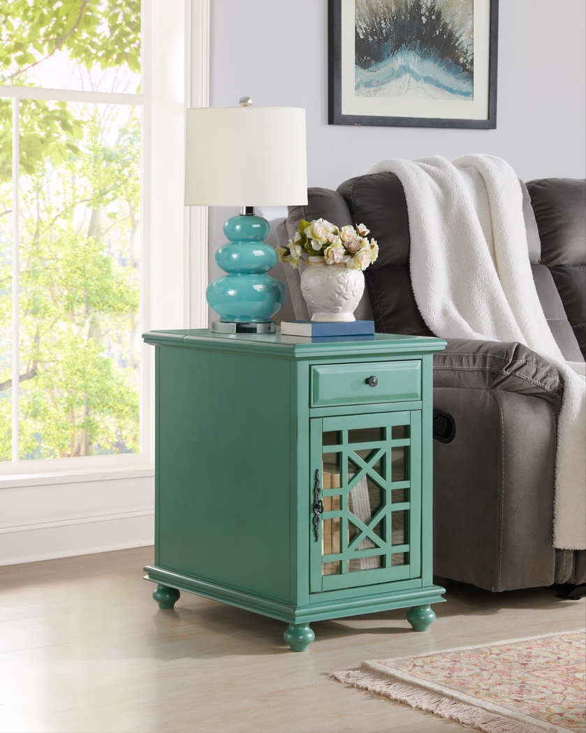 Bunyard Blue Chairside Table - Thumbnail - Image 10