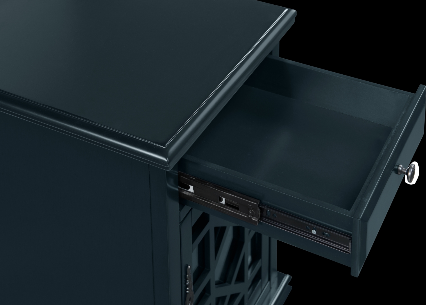 Bunyard Navy Blue Chairside Table - Thumbnail - Image 4