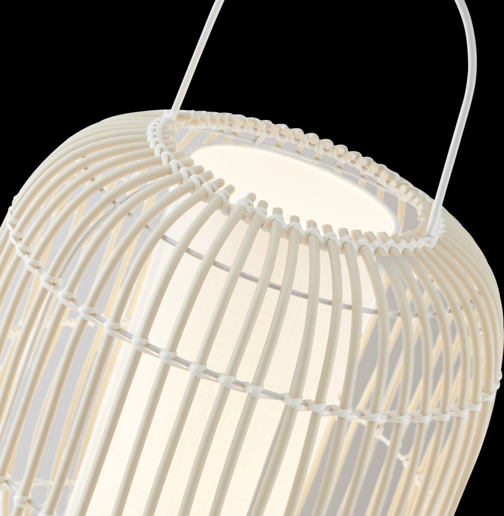 Bunyard Post White Outdoor Lamp - Thumbnail - Image 2