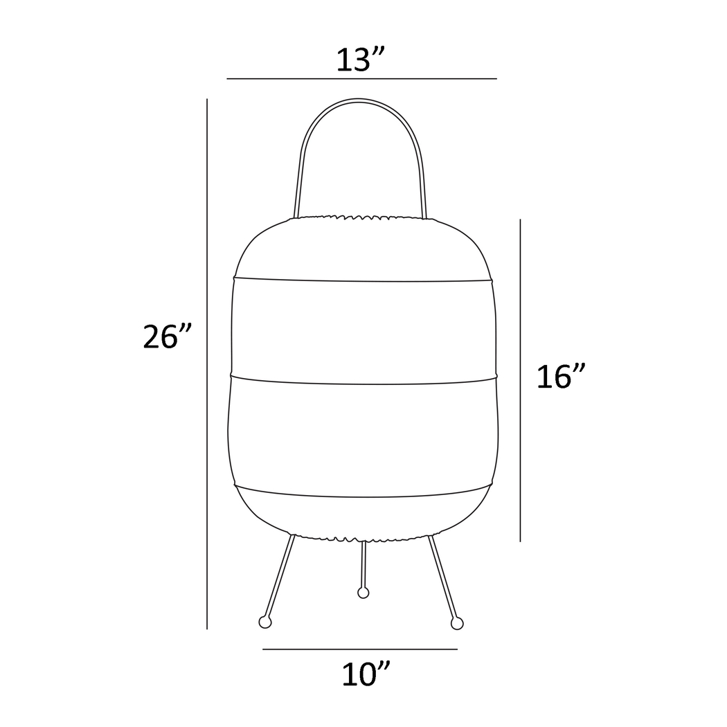 Bunyard Post White Outdoor Lamp - Thumbnail - Image 4