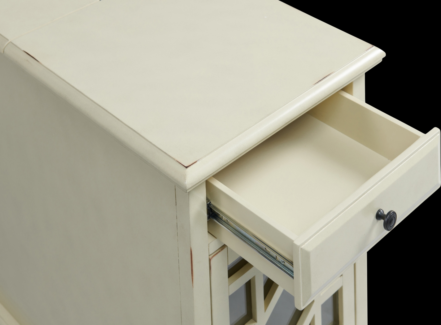 Bunyard White Chairside Table - Thumbnail - Image 4