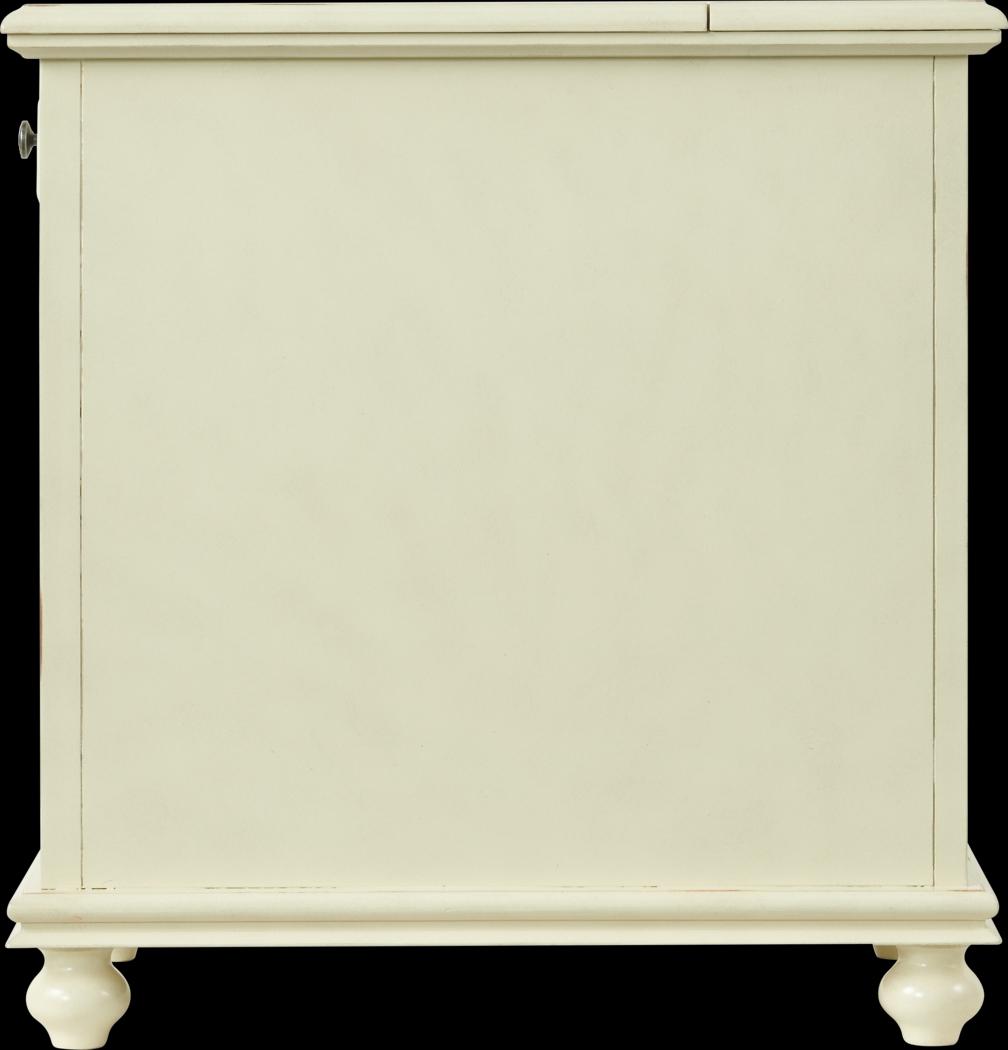 Bunyard White Chairside Table - Thumbnail - Image 8