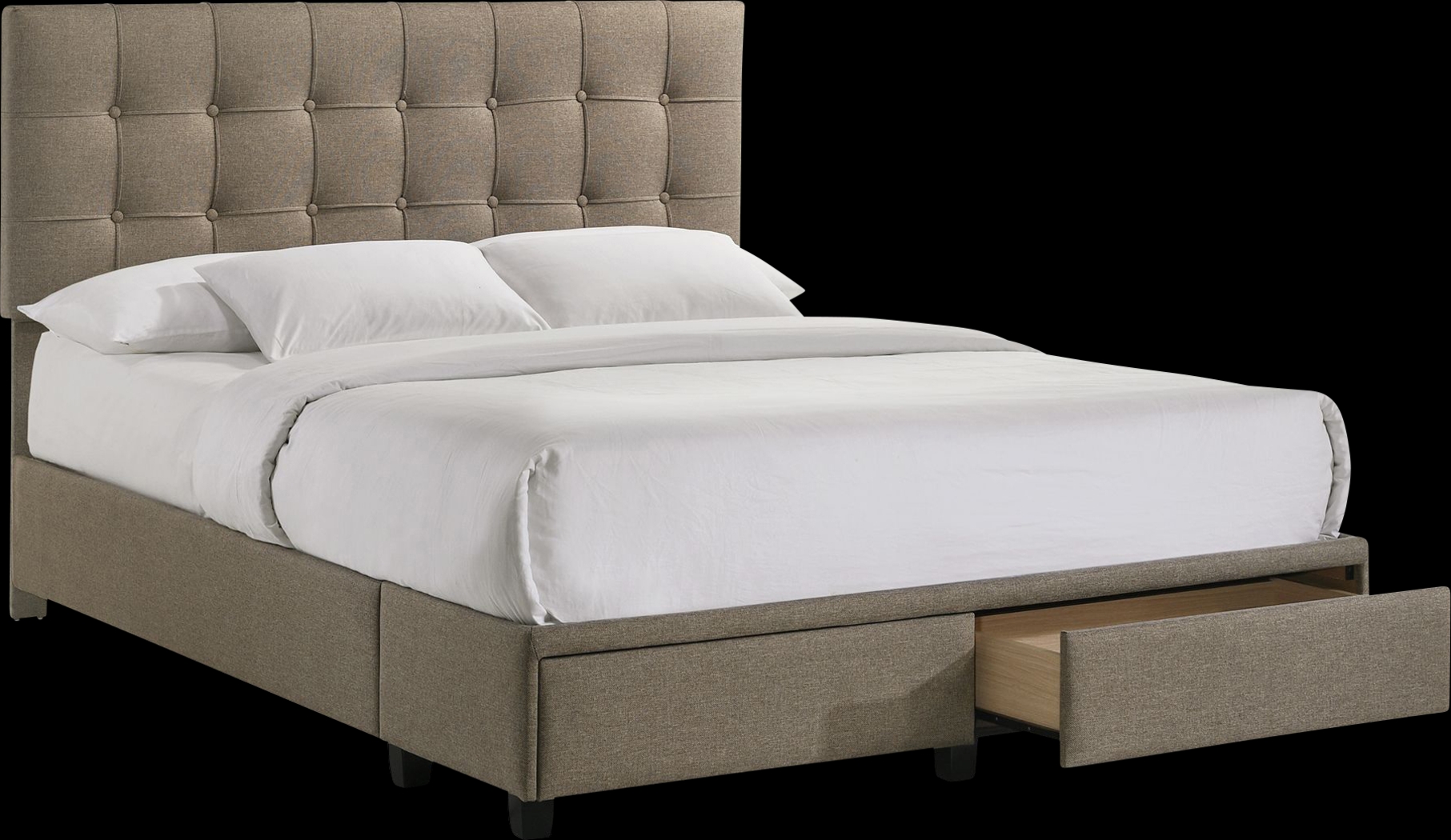 Burchell Brown Queen Platform Storage Bed - Thumbnail - Image 5