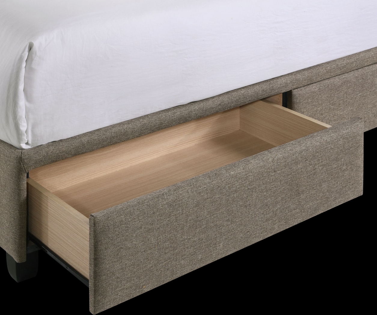 Burchell Brown Queen Platform Storage Bed - Thumbnail - Image 10