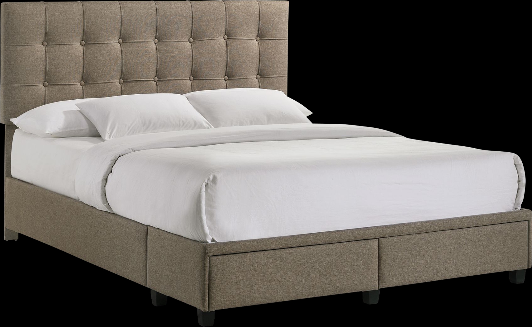 Burchell Brown Queen Platform Storage Bed - Thumbnail - Image 1