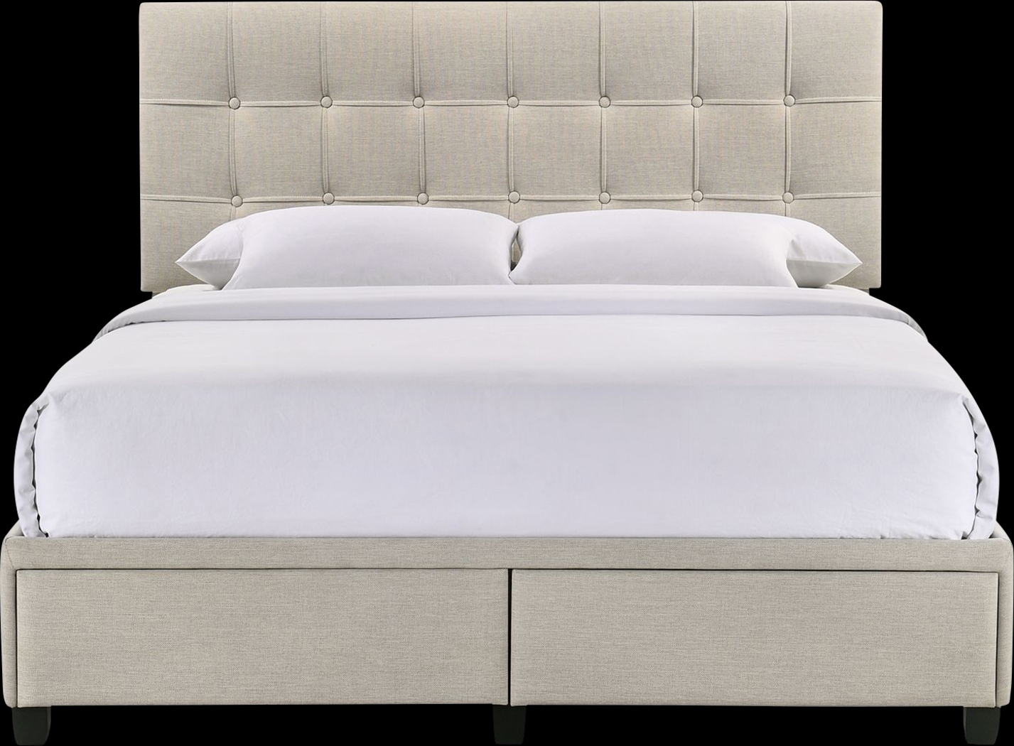 Burchell White Queen Platform Storage Bed - Thumbnail - Image 3