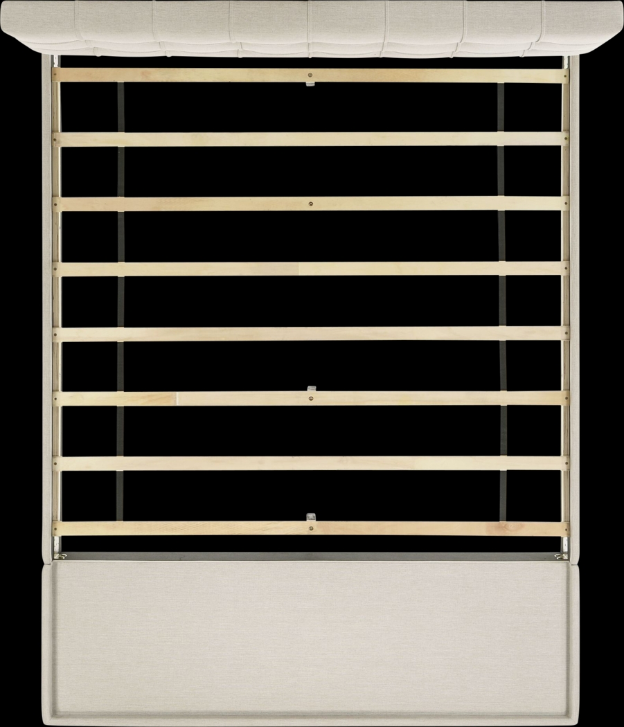 Burchell White Queen Platform Storage Bed - Thumbnail - Image 5